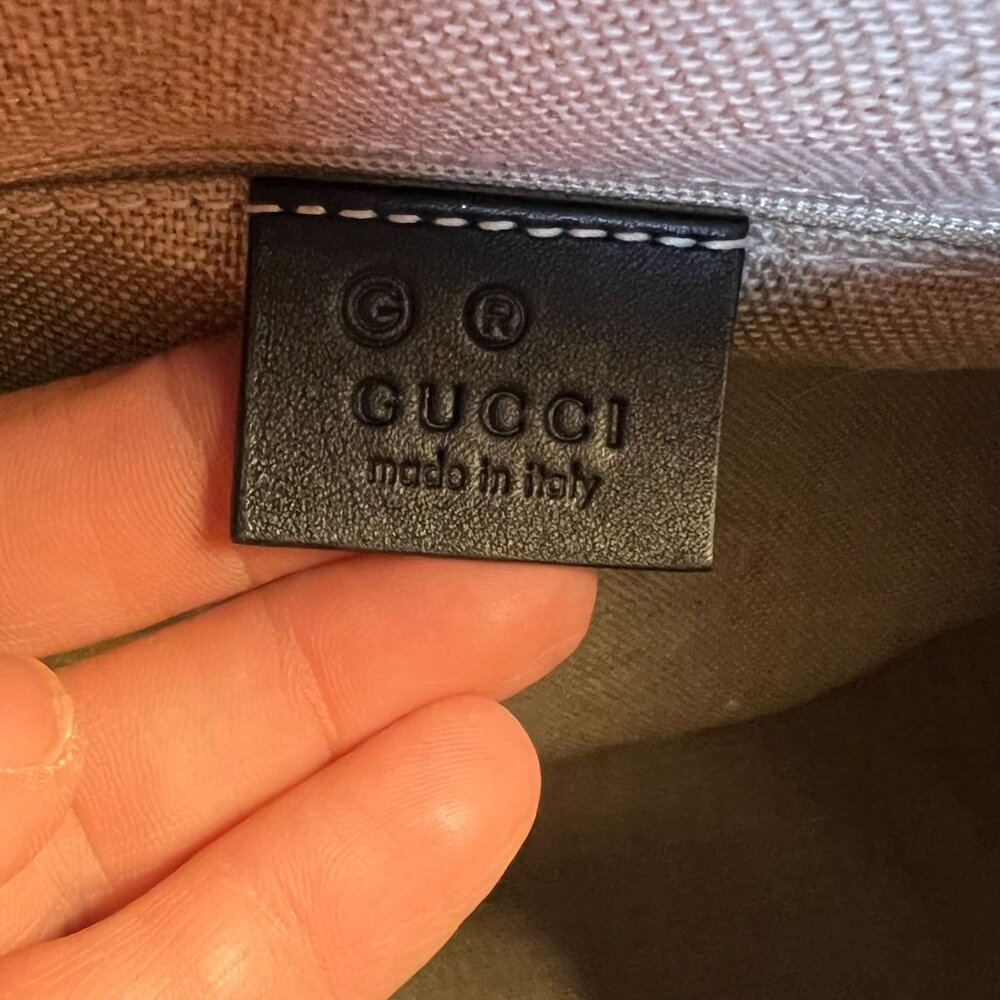 Gucci Micro Guccissima 2WAY Boston Bag Handbag Leather Black - Picture 11 of 16